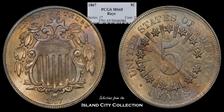 1867 5C Rays MS65