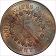 1867 5C Rays MS65