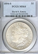 1894-S $1 MS64