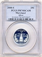 2000-S 25C Maryland Silver PR70DCAM