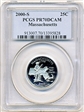 2000-S 25C Massachusetts PR70DCAM