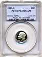 1982-S 10C PR69DCAM