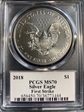 2018 $1 Silver Eagle First Strike MS70