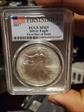 2017 $1 Silver Eagle First Day of Issue MS69