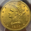 1891-CC $10 MS62