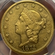 1874-CC $20 AU50