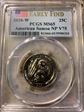 2020-W 25C American Samoa NP V75 Early Find MS65