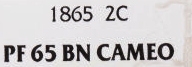 1865 1C PR64CAM
