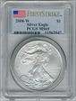 2008-W $1 Burnished Silver Eagle First Strike SP69