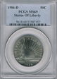 1986-D 50C Statue Of Liberty MS69