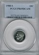 1988-S 10C PR69DCAM