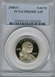 2008-S SAC$1 PR69DCAM