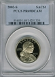 2003-S SAC$1 PR69DCAM