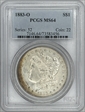 1883-O $1 MS64