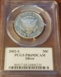 2002-S 50C Silver PR69DCAM