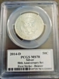 2014-D 50C Silver First Strike - Denver MS70