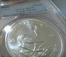 2021 1 Rand Krugerrand Silver First Day of Issue MS70