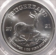 2021 1 Rand Krugerrand Silver First Day of Issue MS70