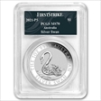 2021-P $1 Silver Swan P5 First Strike MS70