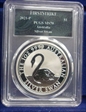 2021-P $1 Silver Swan P5 First Strike MS70