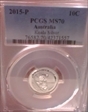 2015-P 10C Koala Silver MS70