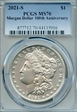 2021-S $1 Morgan Dollar 100th Anniversary MS70