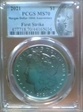 2021 $1 Morgan Dollar 100th Anniversary First Strike MS70