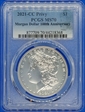2021-CC Privy $1 Morgan Dollar 100th Anniversary MS70