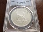 2022 1 Rand Krugerrand Silver First Strike PR70DCAM