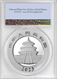 2023 10 Yn Panda Silver First Strike MS70