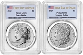 2023 $1 Peace Dollar First Day of Issue MS70