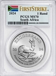 2024 1 Rand Krugerrand Silver First Strike MS70