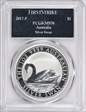2017-P $1 Silver Swan First Strike MS70