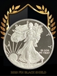2020-W  $1 Silver Eagle First Day of Issue Black Shield PR70DCAM