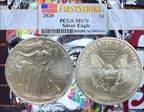 2020 $1 Silver Eagle First Strike MS70