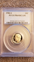 1980-S 10C PR69DCAM