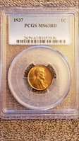 1937 1C MS63RD