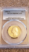 1984-S 25C PR69DCAM