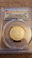 2017-S 25C Frederick Douglass NP First Day of Issue PR69DCAM