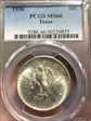 1936 50C Texas MS66