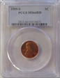 1955-S 1C MS66RD