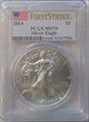 2014 $1 Silver Eagle First Strike MS70