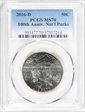 2016-D 50C 100th Anniv. Nat'l Parks MS70