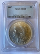 1887 $1 MS66