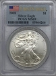 2008 $1 Silver Eagle First Strike MS69