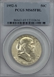1952-S 50C MS65FBL