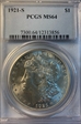 1921-S $1 MS64