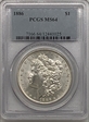 1886 $1 MS64