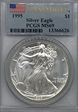 1995 $1 Silver Eagle First Strike MS69