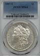 1887-S $1 MS64